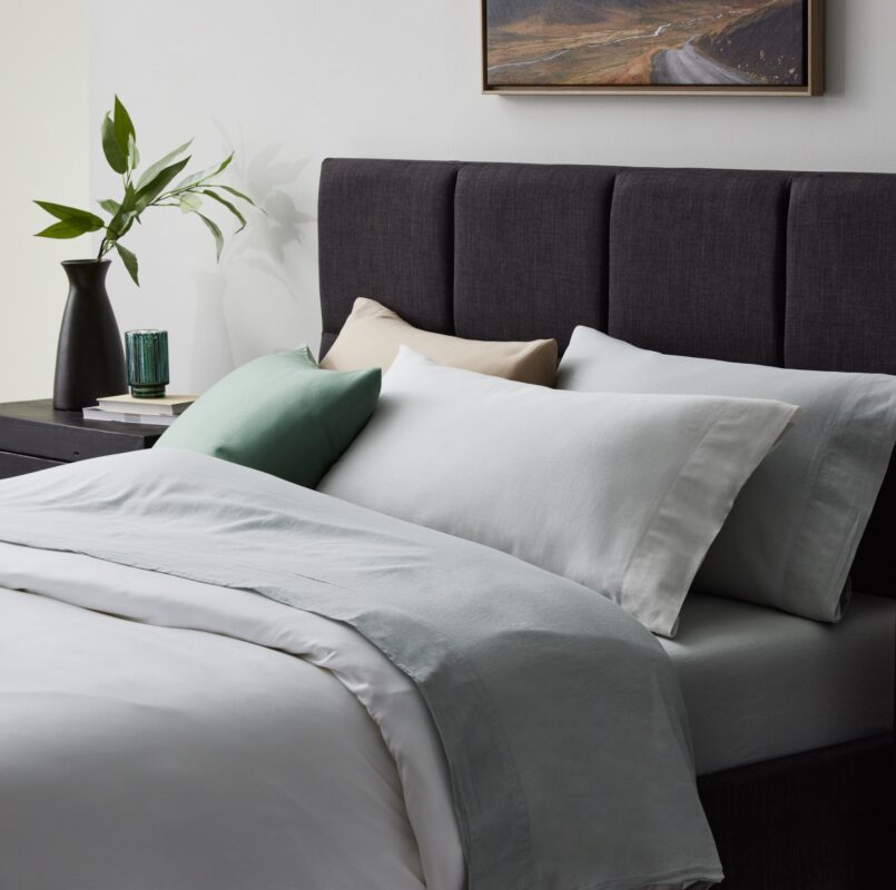 Linen-Weave Cotton Sheet Set