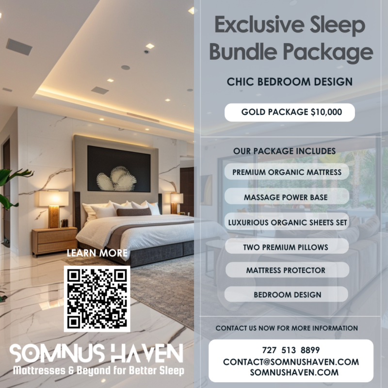 Luxury Sleep Bundle by Somnus Haven: Premium Eco-Friendly Bedroom Set, $10,000.