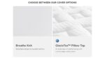 Mattress Covers: Breathe Knit vs. GlacioTex Pillow Top - Compare Airflow and Cooling Comfort.