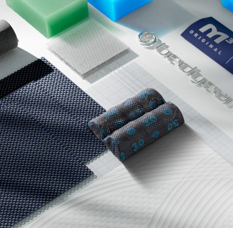 Modern fabric and material samples with diverse textures and colors for design inspiration.