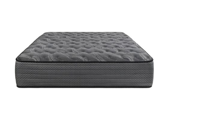 Modern gray mattress featuring quilted pattern, plush texture, and sleek design for luxurious comfort.