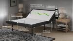 Contemporary adjustable bed frame with massage, LED lights, and USB ports for modern comfort.