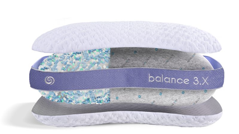 Balance 3.X Pillow: Multi-layer design for optimal sleep comfort and support.