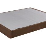 Minimalist brown mattress with solid base and cozy top for versatile bedroom decor.