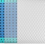 Gel memory foam pillow with cooling, breathable, and supportive sections for optimal sleep.