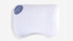 Ergonomic pillow enhances sleep with contoured support, breathable fabric; ideal for back or side sleepers.