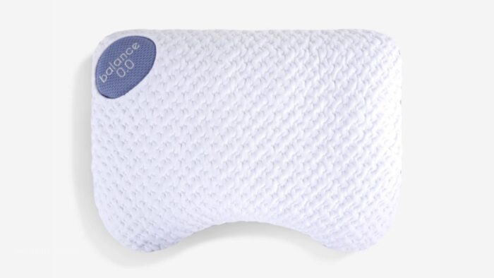 Ergonomic pillow enhances sleep with contoured support, breathable fabric; ideal for back or side sleepers.