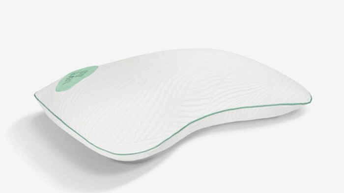 Ergonomic wave pillow for optimal neck support, versatile design for all sleeping positions.