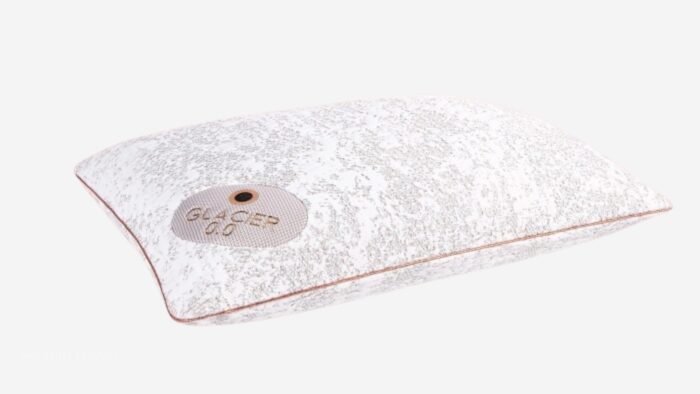 Modern Glacier Go Pillow with cooling tech and stylish design for optimal sleep comfort.