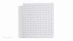 Close-up of plush white mattress with textured quilting for comfort and modern aesthetics.