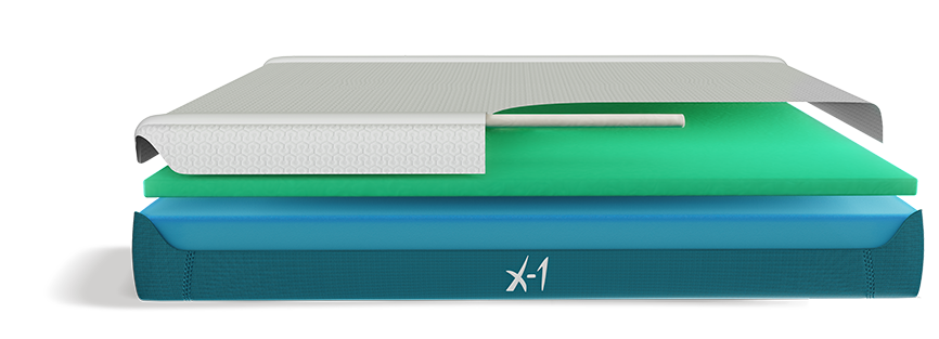 Modern mattress layers: breathable comfort, ergonomic support, durable stability, sleek design.
