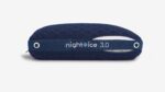 Sleek Night Ice 3.0 navy travel pillow with transparent design and subtle white branding.