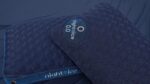 Navy blue Night Ice cooling pads with textured design for enhanced comfort and sleep quality.