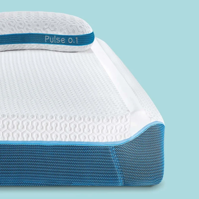 Pulse 0.1 mattress: stylish, breathable, ergonomic design for optimal comfort and tranquility.
