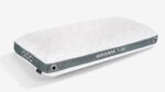 Storm 1.0 Pillow: Modern design, cooling vents, leaf pattern, sleek comfort for better sleep.