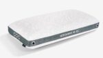 Sleek white Storm 2.0 pillow with cooling vents, modern design, and advanced comfort features.