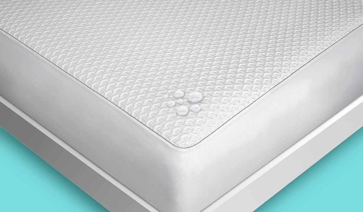 Luxurious white quilted mattress, water-resistant, modern design; perfect for stylish, low-maintenance living.