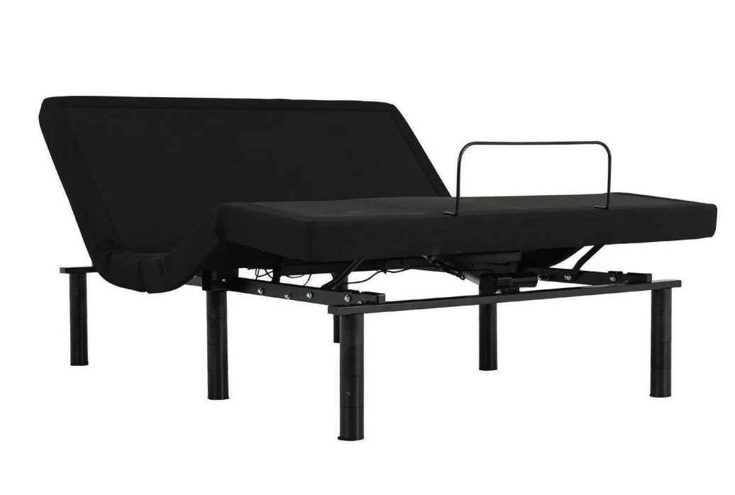 Sleek adjustable bed base with customizable comfort and modern design for enhanced relaxation.