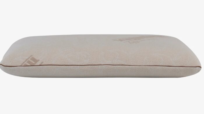 Minimalist beige pillow with subtle embossed patterns, perfect for modern decor and comfort.