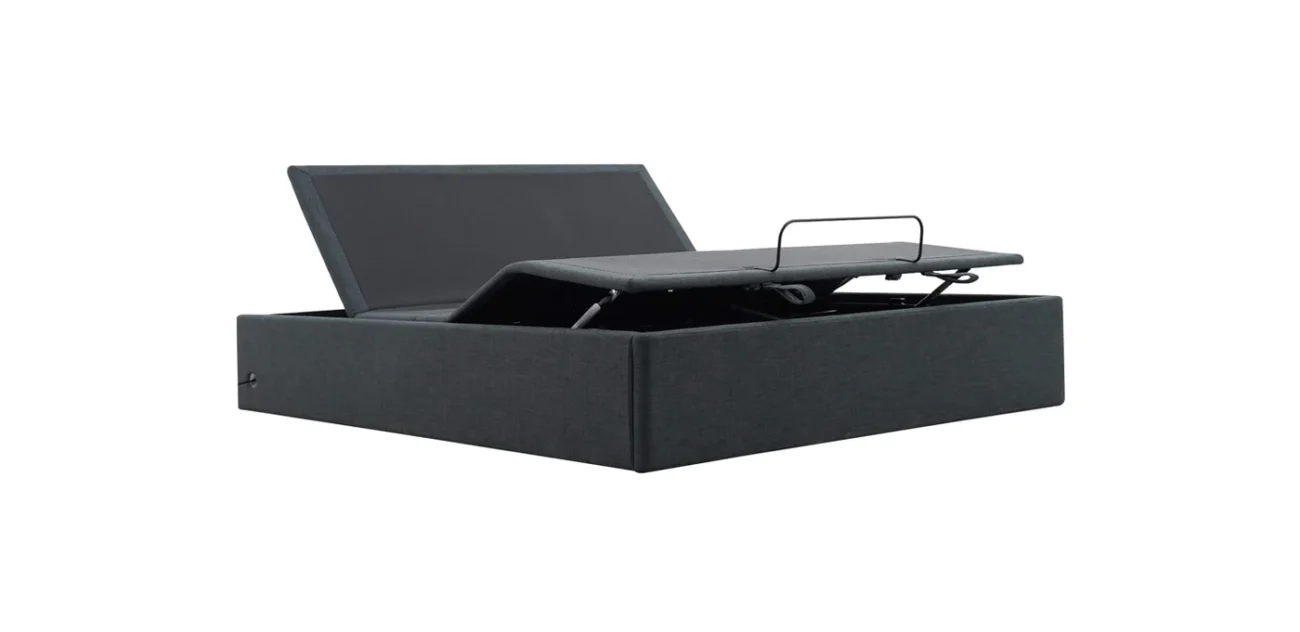 Sleek black modern storage box with hinged lid and metal handle for stylish organization.