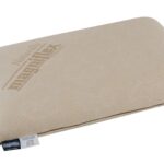 Beige luxury pillow by Somnus Haven, sleek design, supportive for all sleep styles.